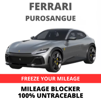 Ferrari Purosangue Mileage Blocker